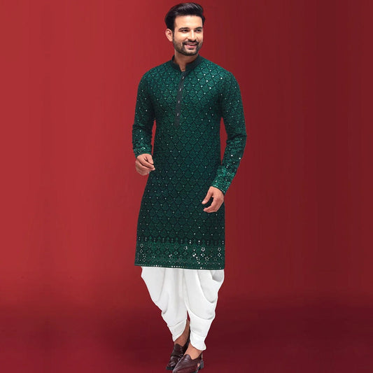 Green Traditional  Kurta