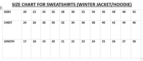 Shirt Size Chart