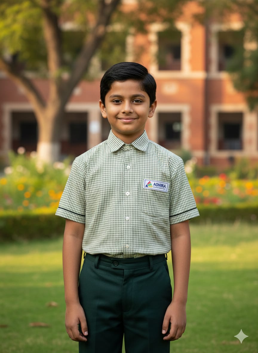 Adhira Int School-Full Pant boys (Length Wise)