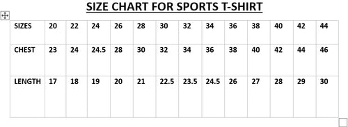 Shirt Size Chart